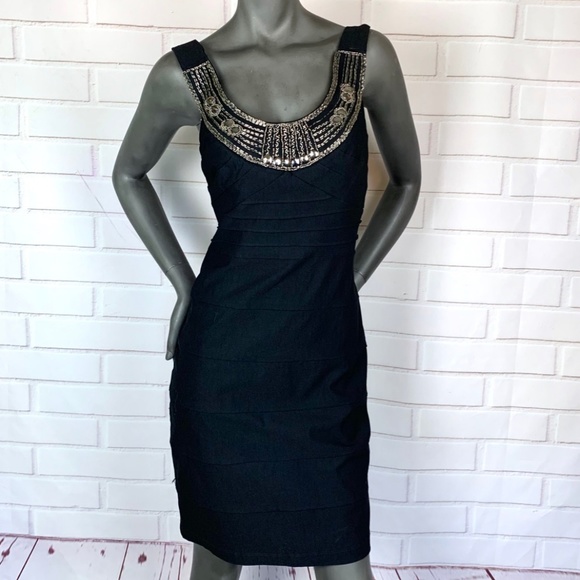 Studio Y Dresses & Skirts - 🆕I•STUDIO Y•I Black Bejeweled Bodycon Dress👗